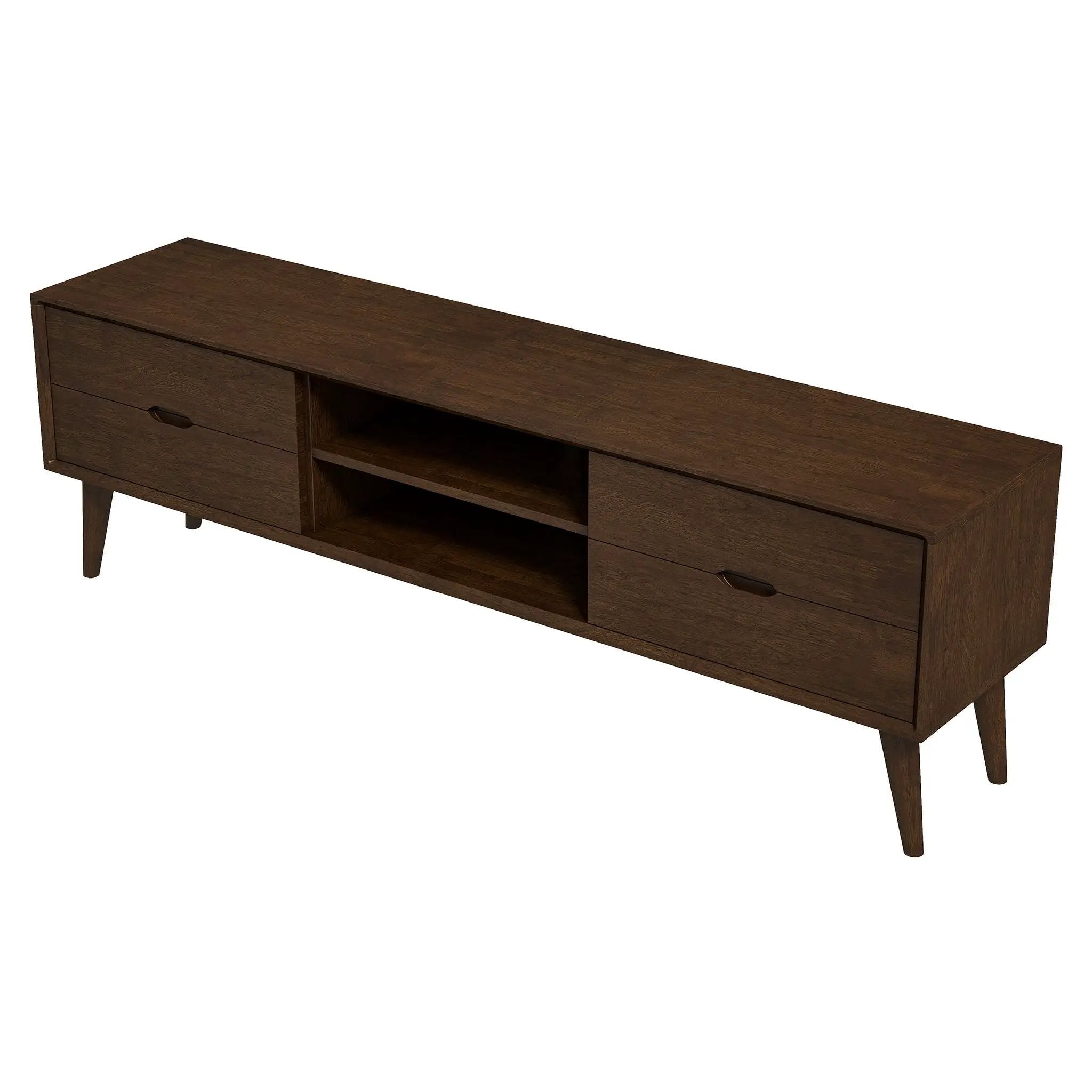 Adrian - TV Stand - Walnut Brown by HouseOfZazla
