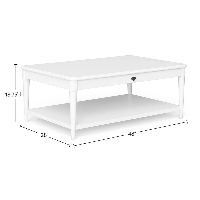 Cocktail Table With Two Storage Drawers And Casters by HouseOfZazla