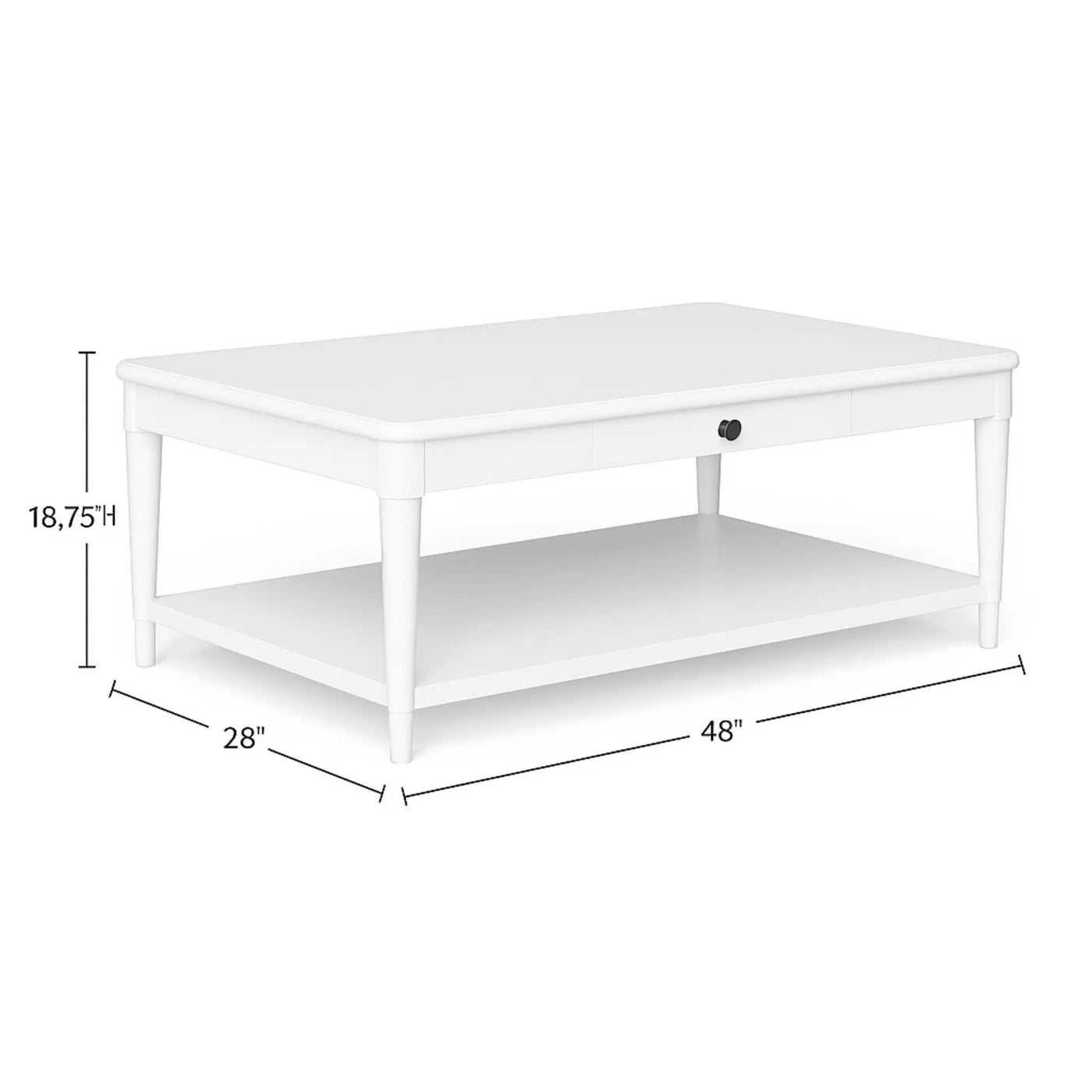 Cocktail Table With Two Storage Drawers And Casters by Unique Piece Furniture