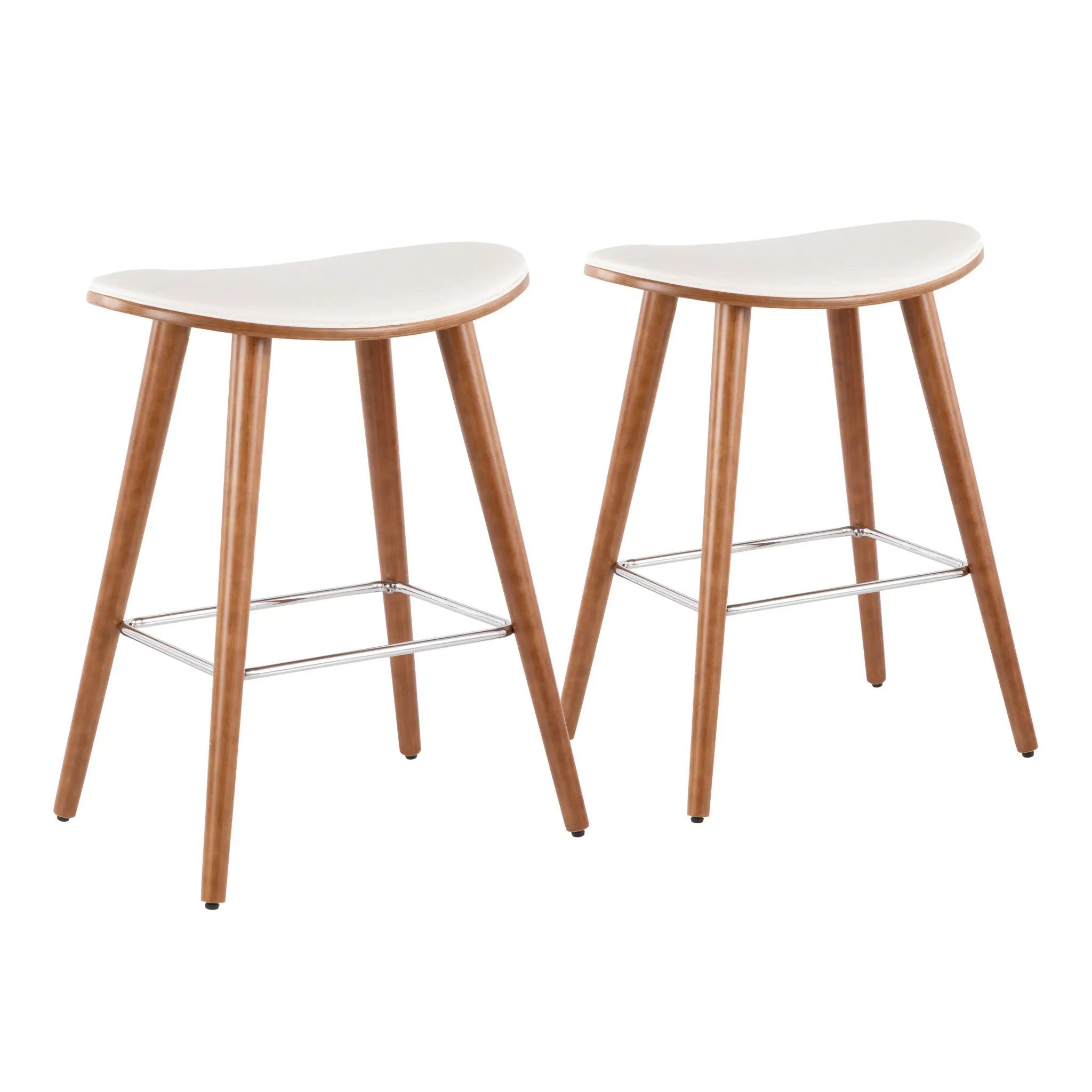 Saddle - Contemporary Counter Stool (Set of 2) by HouseOfZazla