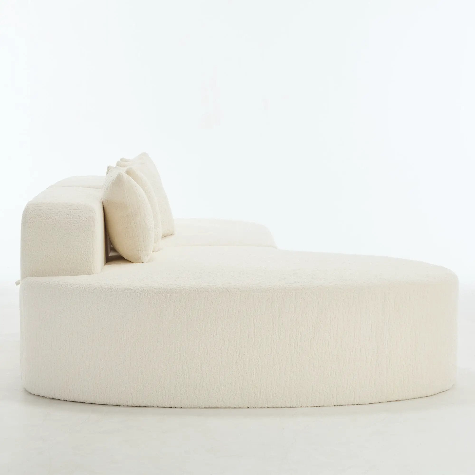Boneless Couches for Living Room - White by HouseOfZazla