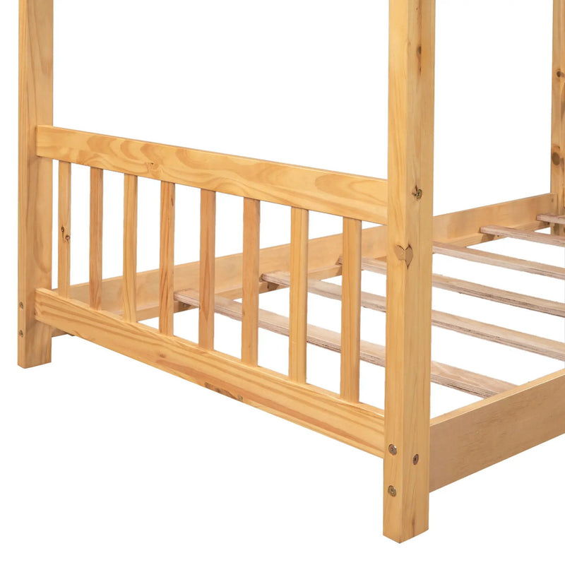 House Platform Bed With Headboard And Footboard, Roof Design