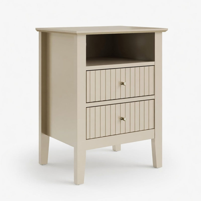 Fluted Nightstand With 2 Drawers by HouseOfZazla