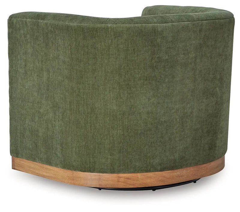 Jersonlow - Swivel Chair - Forest Green by Unique Piece Furniture
