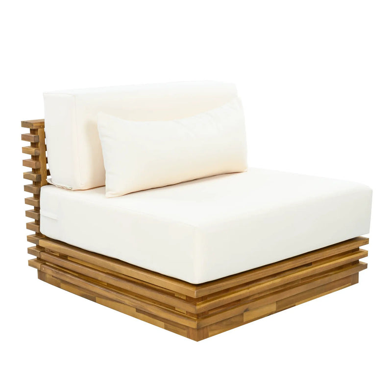 Oversized Outdoor 2-Piece Chat Set with Club Chair and Side Table by HouseOfZazla