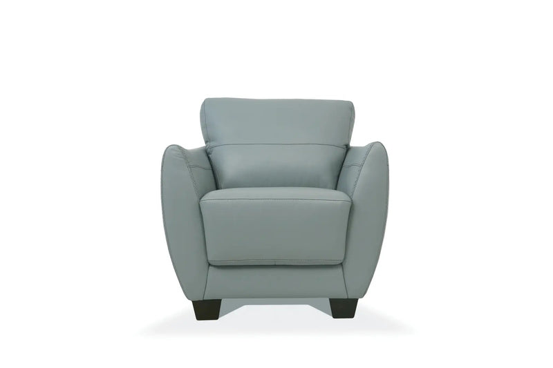 Valeria Watery Leather Chair (Assembled) by HouseOfZazla
