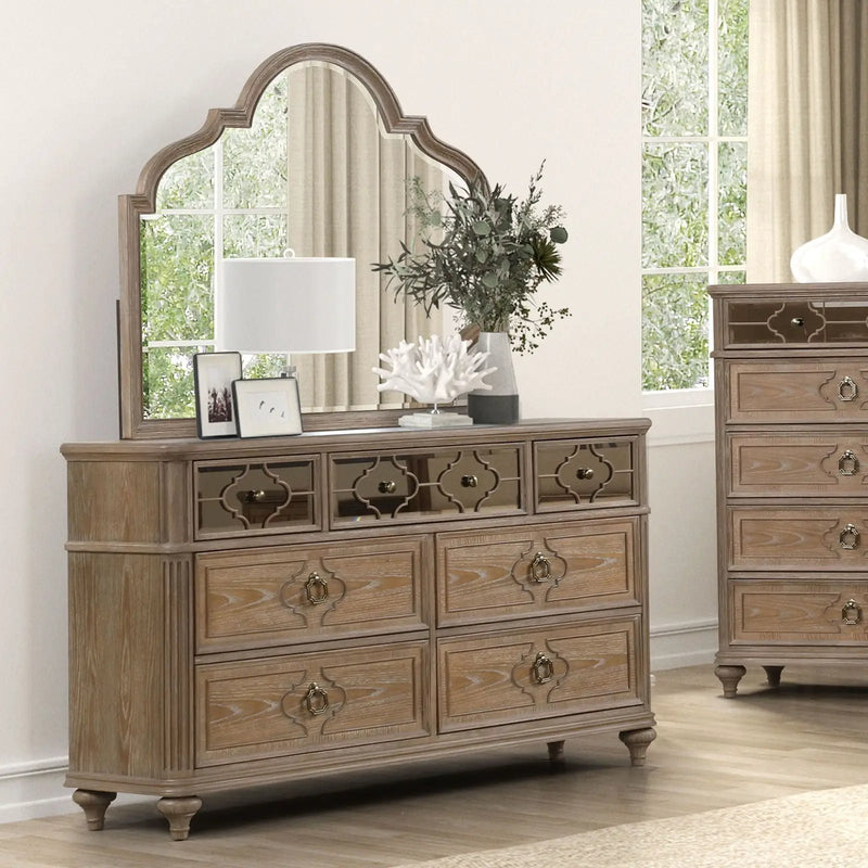 1 Piece Dresser, Dovetail Drawers, Bedroom Furniture - Oak / Rustic by Unique Piece Furniture