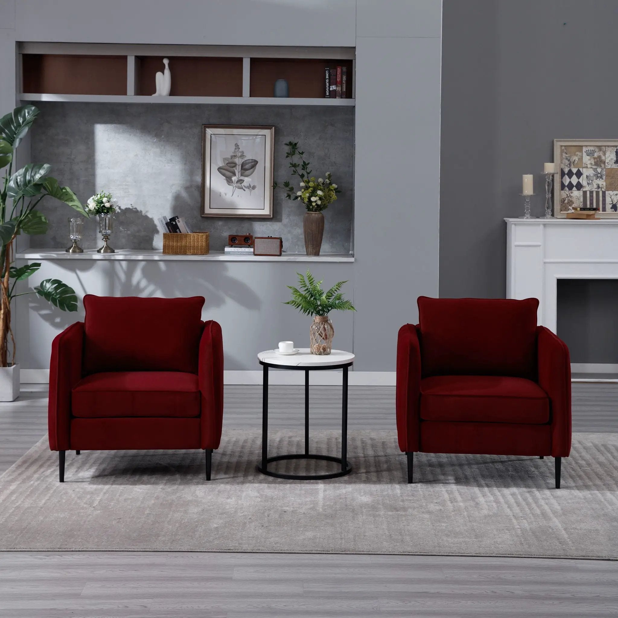 Accent Chair With Pillow For Living Room