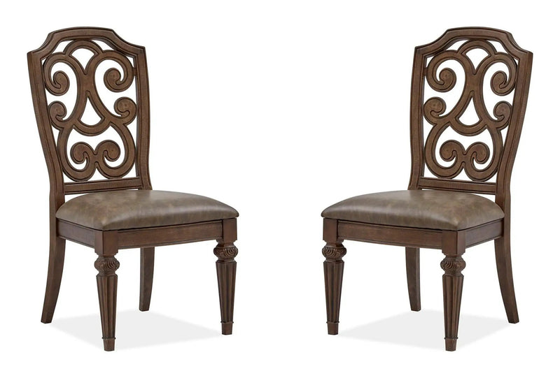 Durango - Wood Dining Side Chair With Upholstered Seat (Set of 2) - Willadeene Brown by Unique Piece Furniture