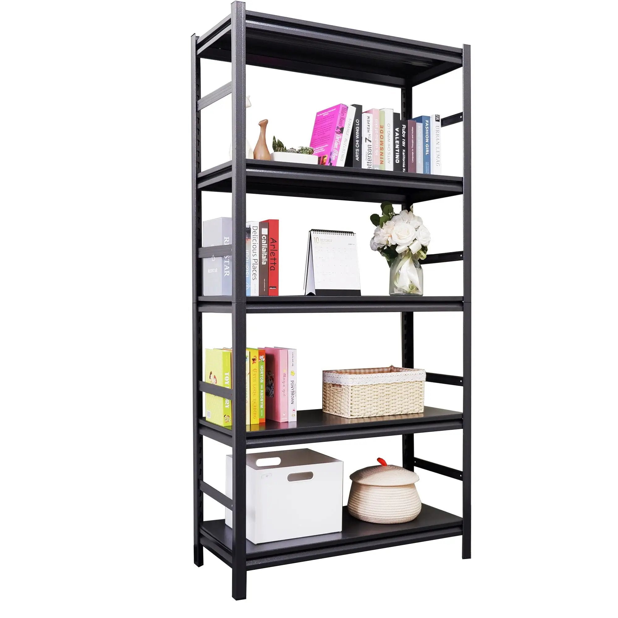 5 Tier Heavy Duty Shelving Unit Adjustable Shelving Units by HouseOfZazla
