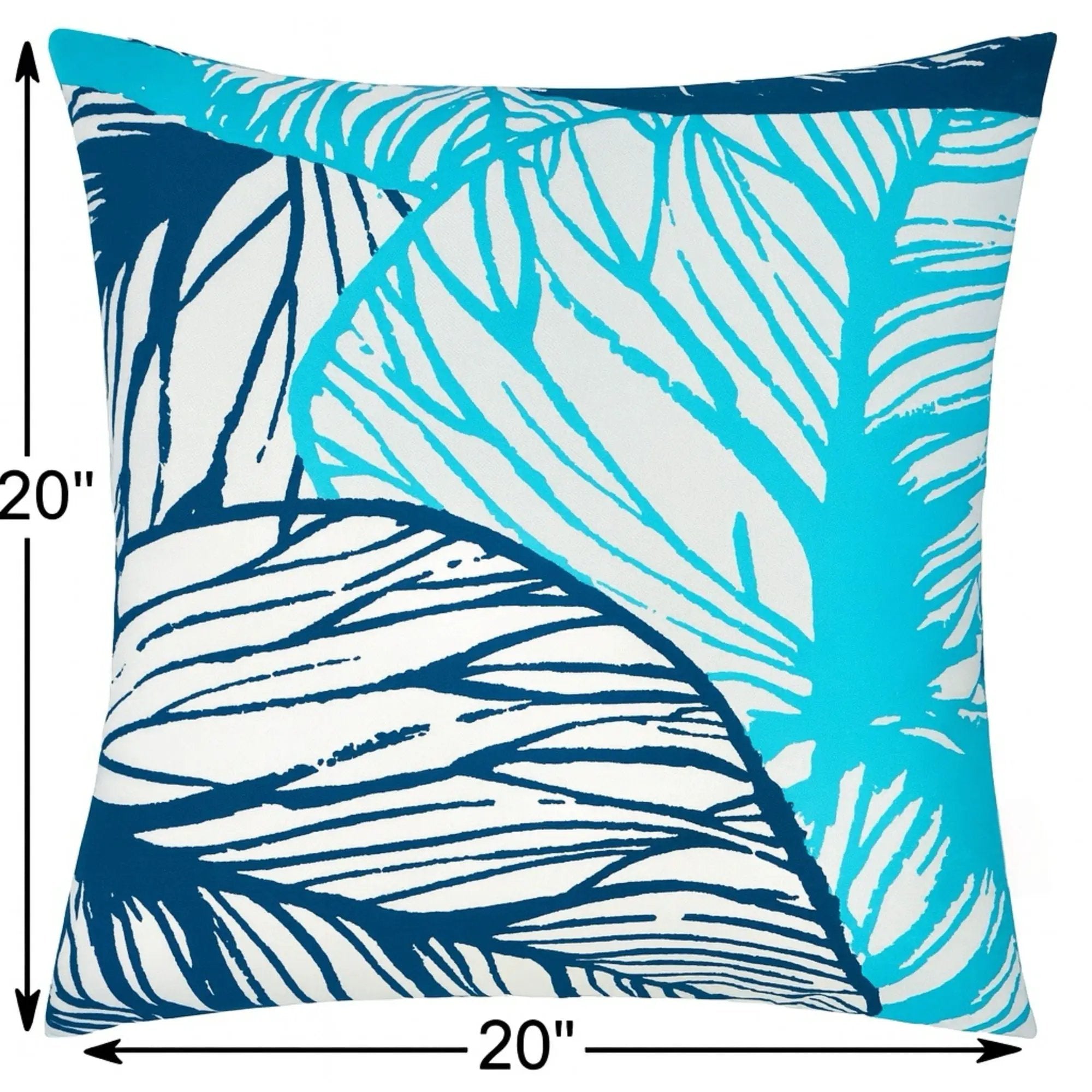Leaf Vein Outdoor & Indoor Pillow - Indigo by Unique Piece Furniture