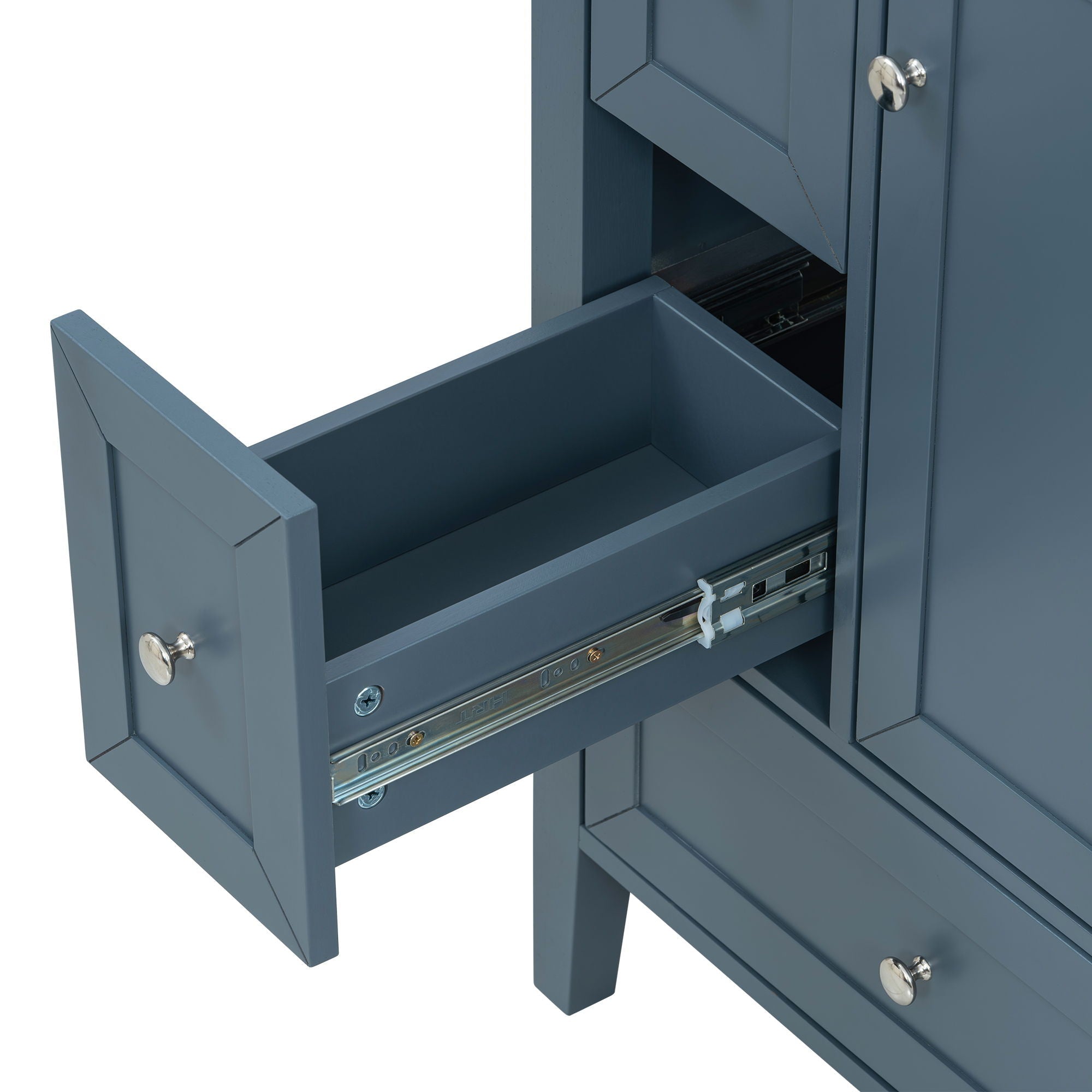 Modern Bathroom Vanity With Sink, Soft Close Drawers & Door, Storage Rack by HouseOfZazla