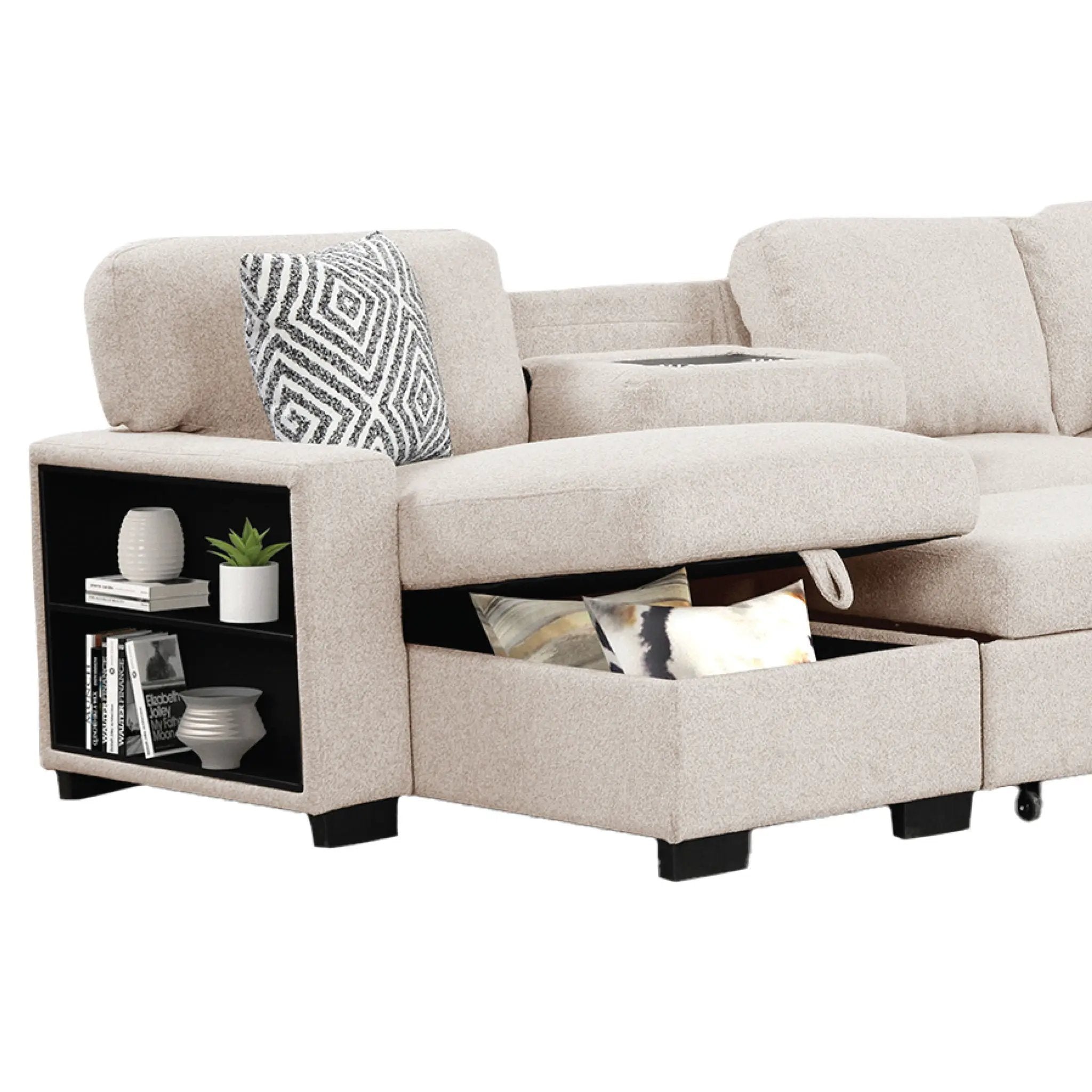 Cairo - Sectional With Pullout Sleeper by HouseOfZazla