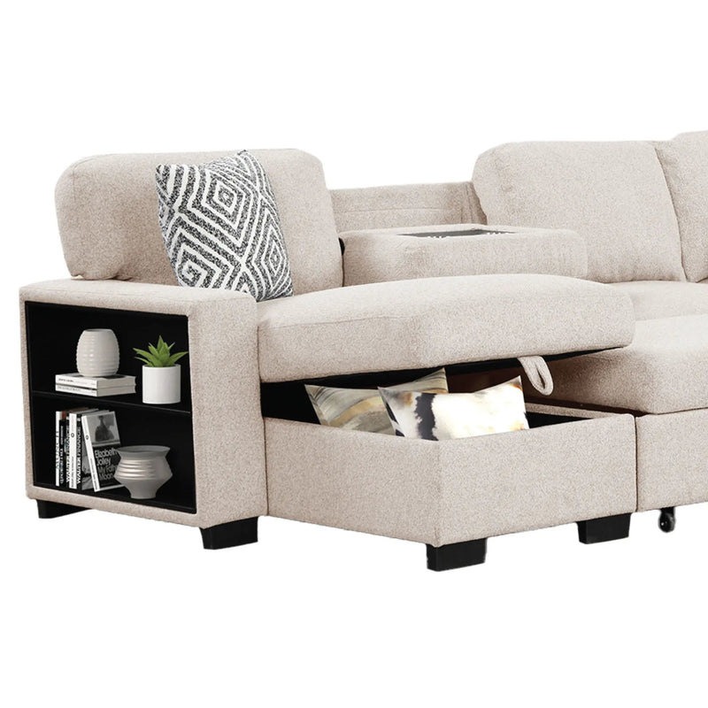 Cairo - Sectional With Pullout Sleeper by HouseOfZazla
