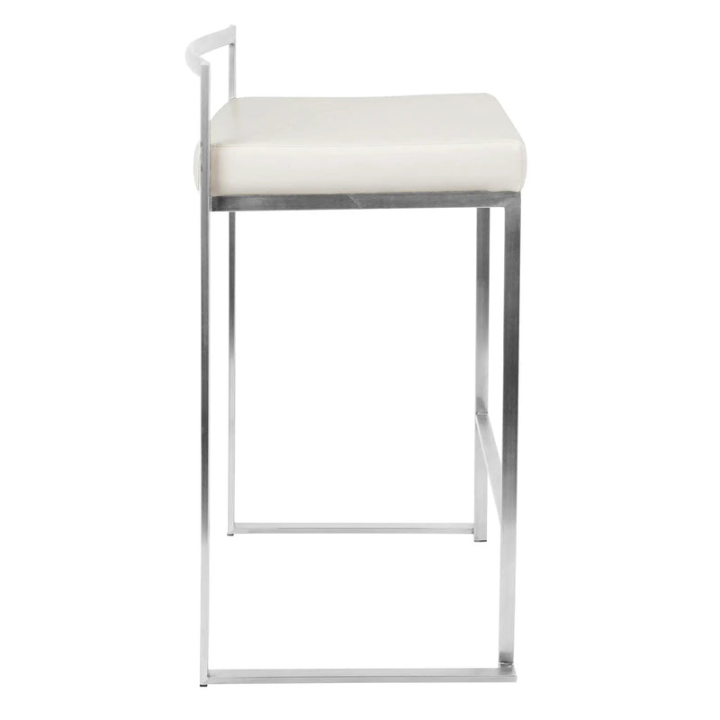 Fuji - Contemporary, Stackable Elegant Counter Stool (Set of 2) by HouseOfZazla