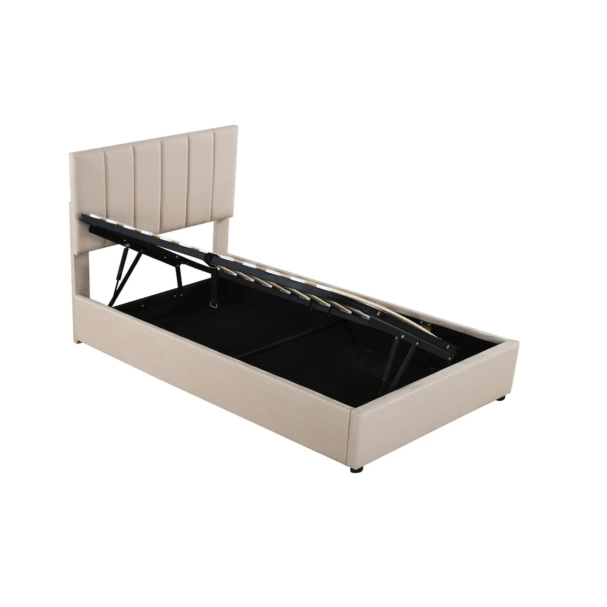 Upholstered Platform Bed With A Hydraulic Storage System by HouseOfZazla