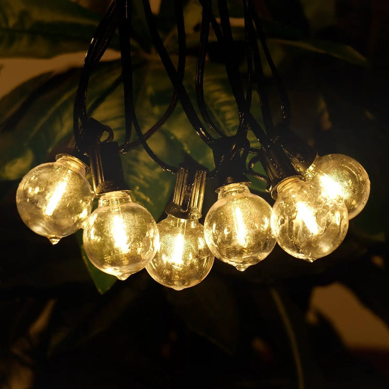 197FT LED Outdoor String Lights with 100 Shatterproof Bulbs by HouseOfZazla