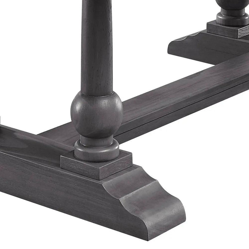 Yabeina - Dining Table - Marble Top Top & Gray Oak by Unique Piece Furniture