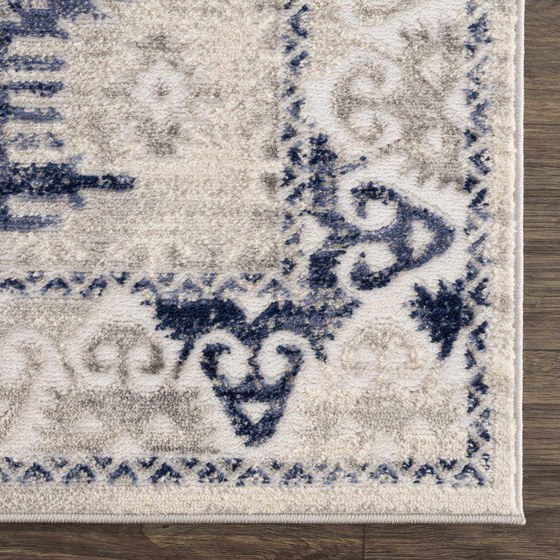 Bindi Navy Area Rug by Hauteloom