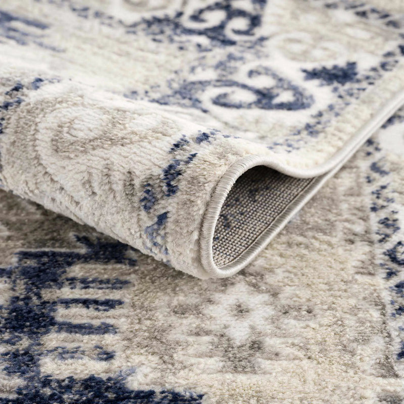 Bindi Navy Area Rug by Hauteloom