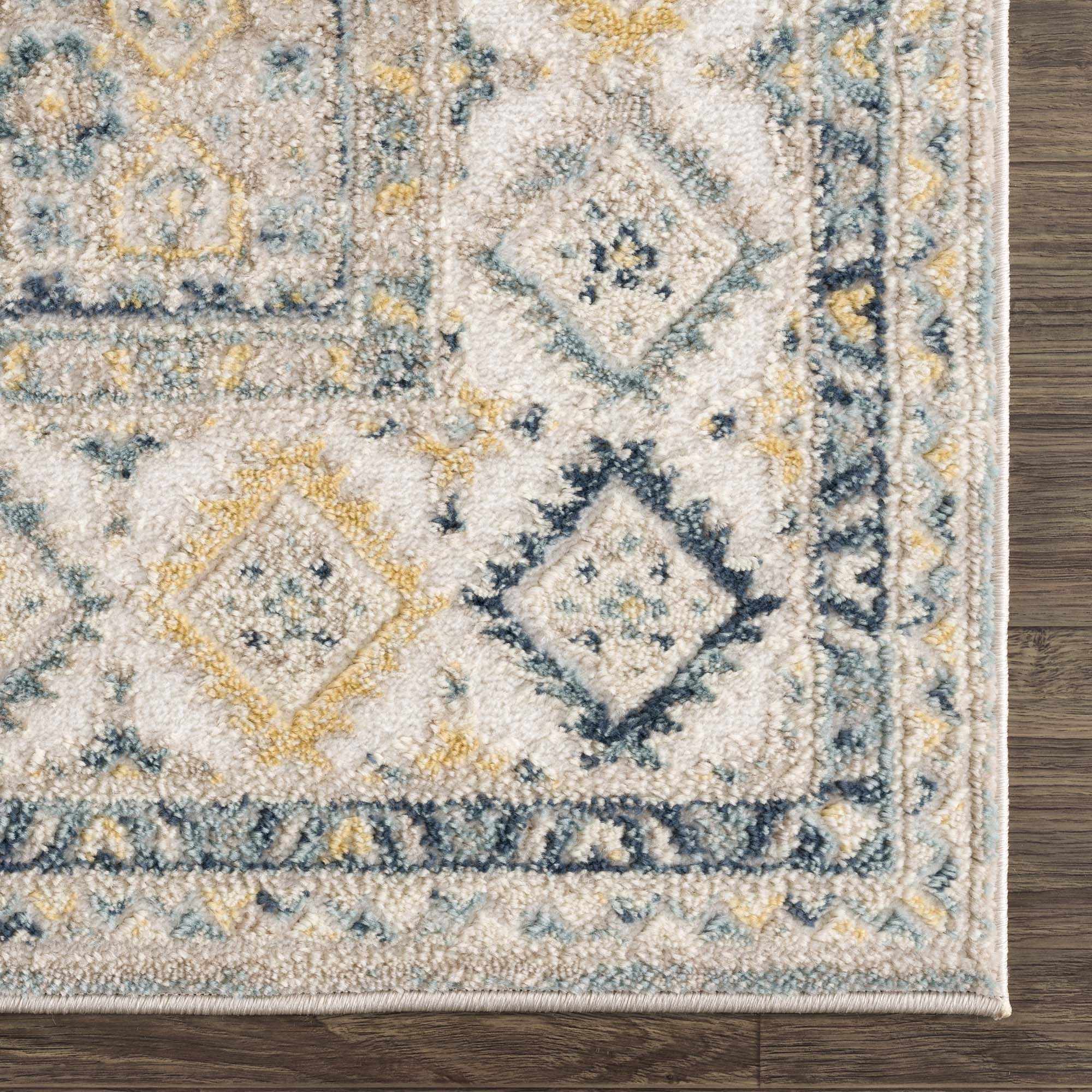 Brend Blue Medallion Area Rug - Clearance by Boutique Rugs