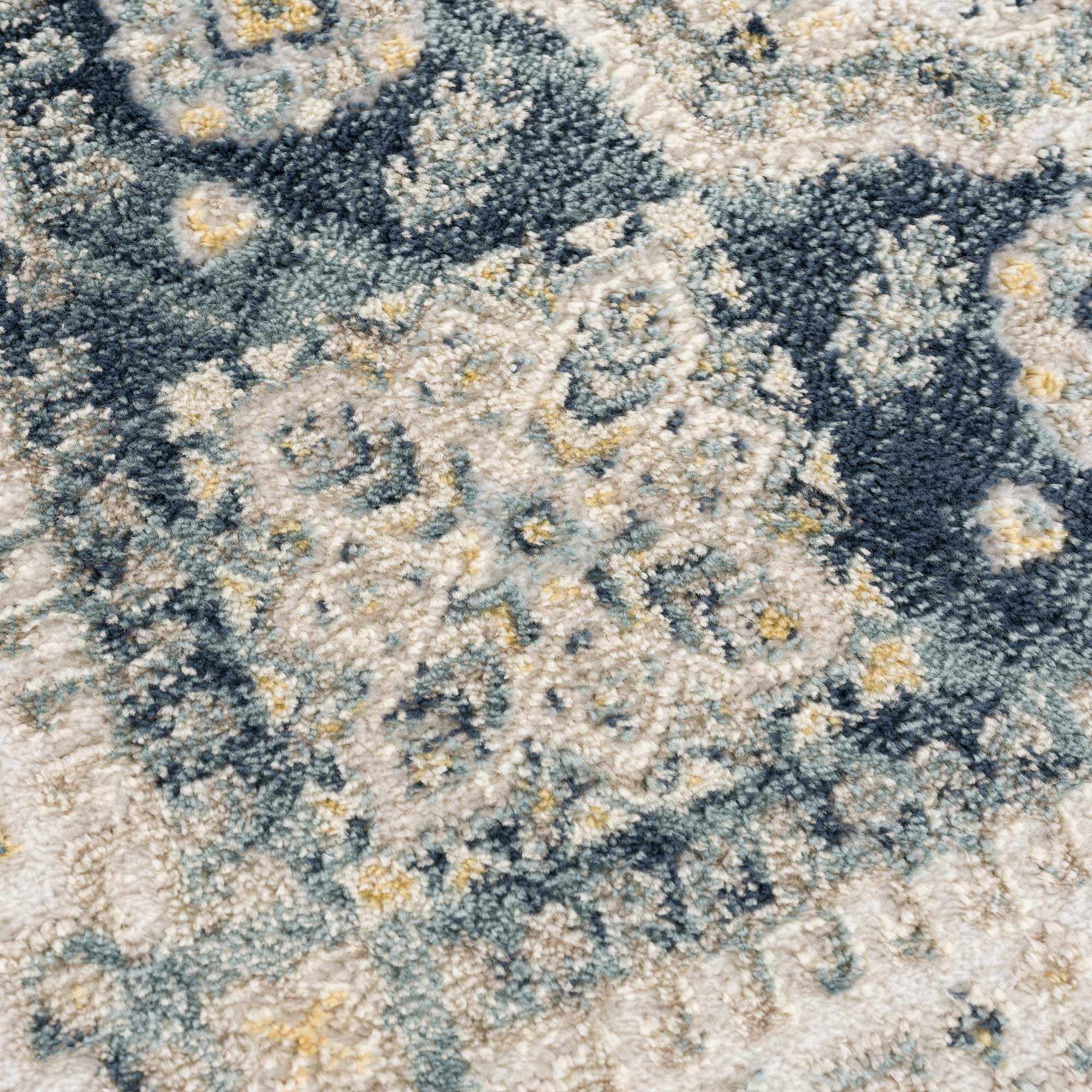 Brend Blue Medallion Area Rug - Clearance by Boutique Rugs