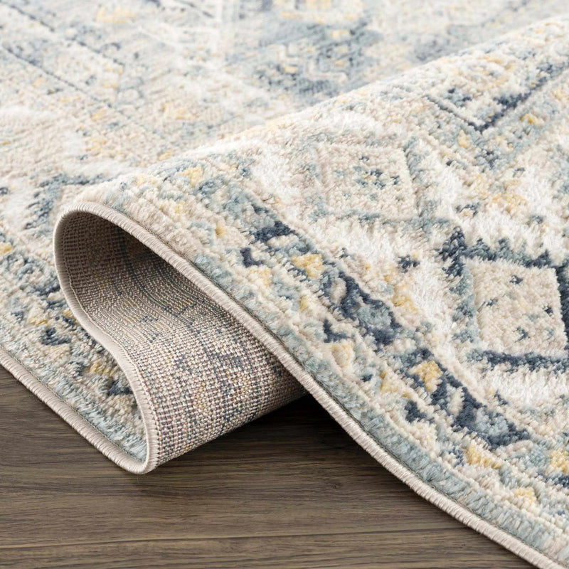 Brend Blue Medallion Area Rug by Hauteloom