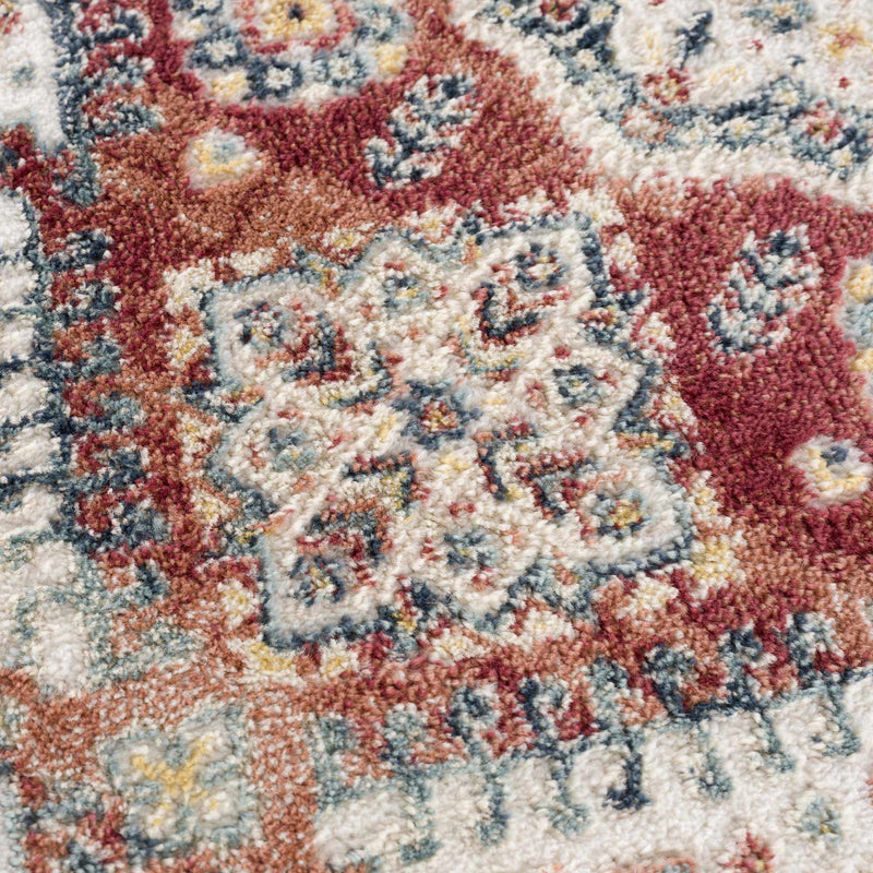 Brend Rust Medallion Area Rug by Hauteloom