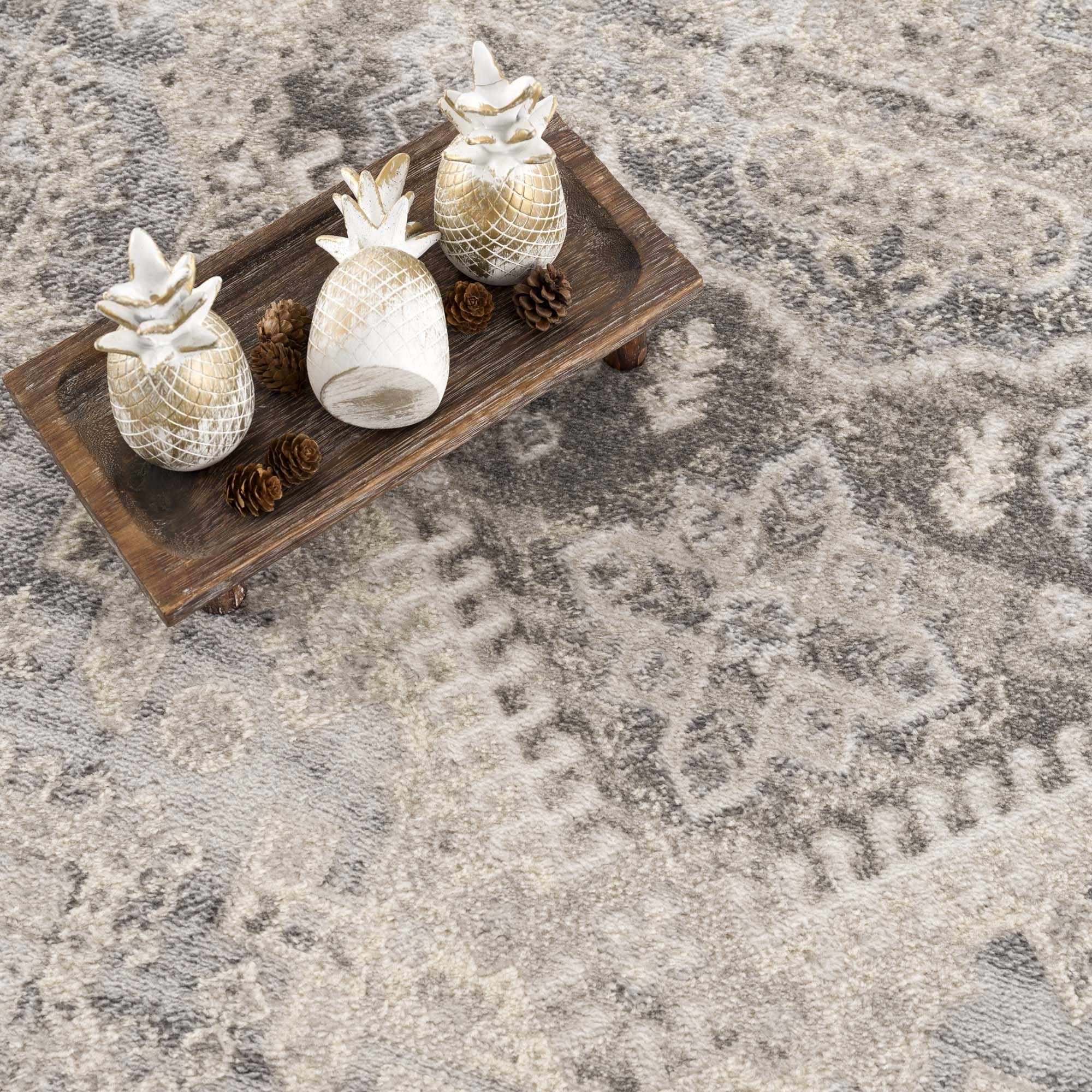 Brend Taupe Medallion Area Rug - Clearance by Boutique Rugs