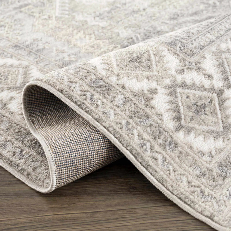 Brend Taupe Medallion Area Rug by Hauteloom