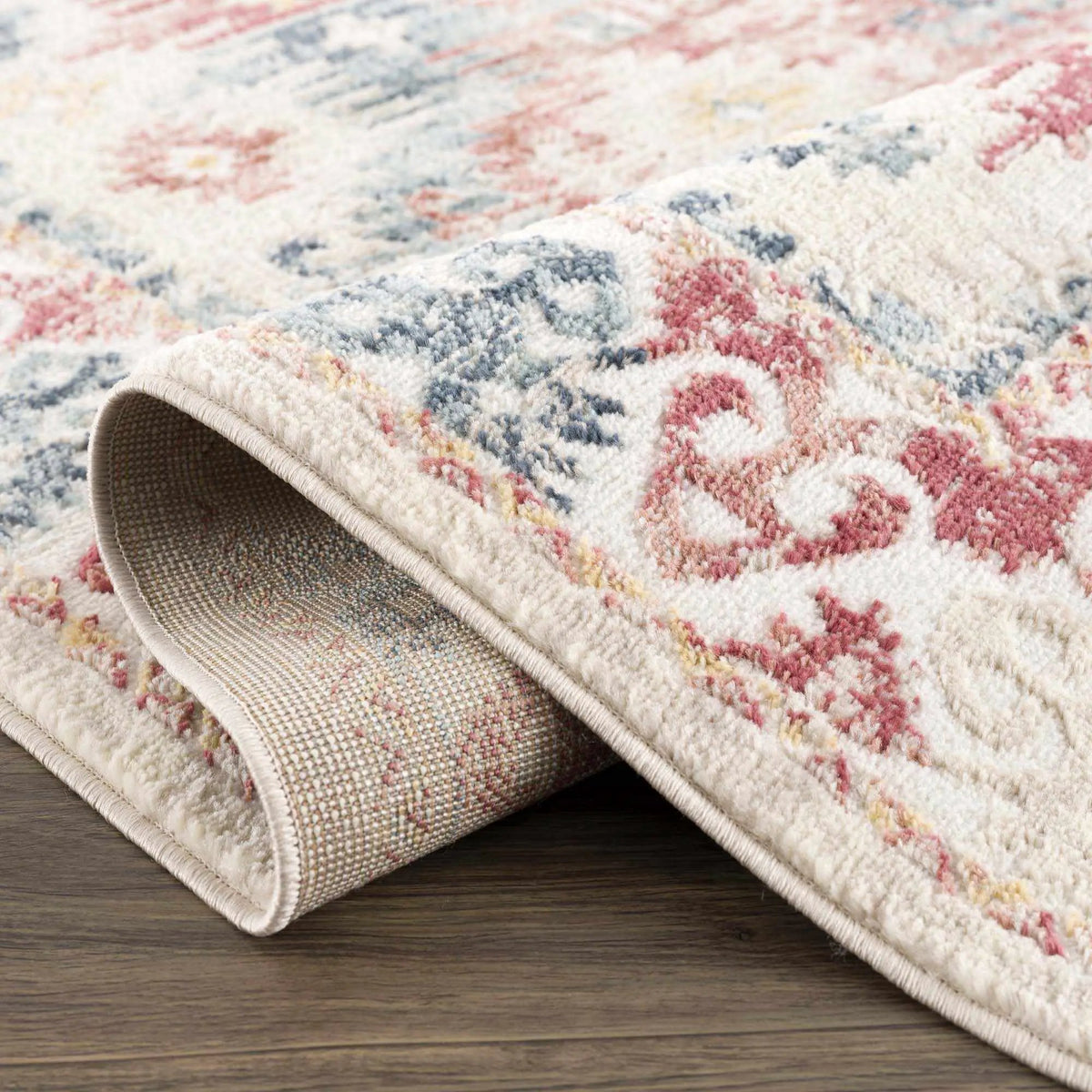 Bindi Blue & Rose Area Rug - Clearance, photo 6 of 14