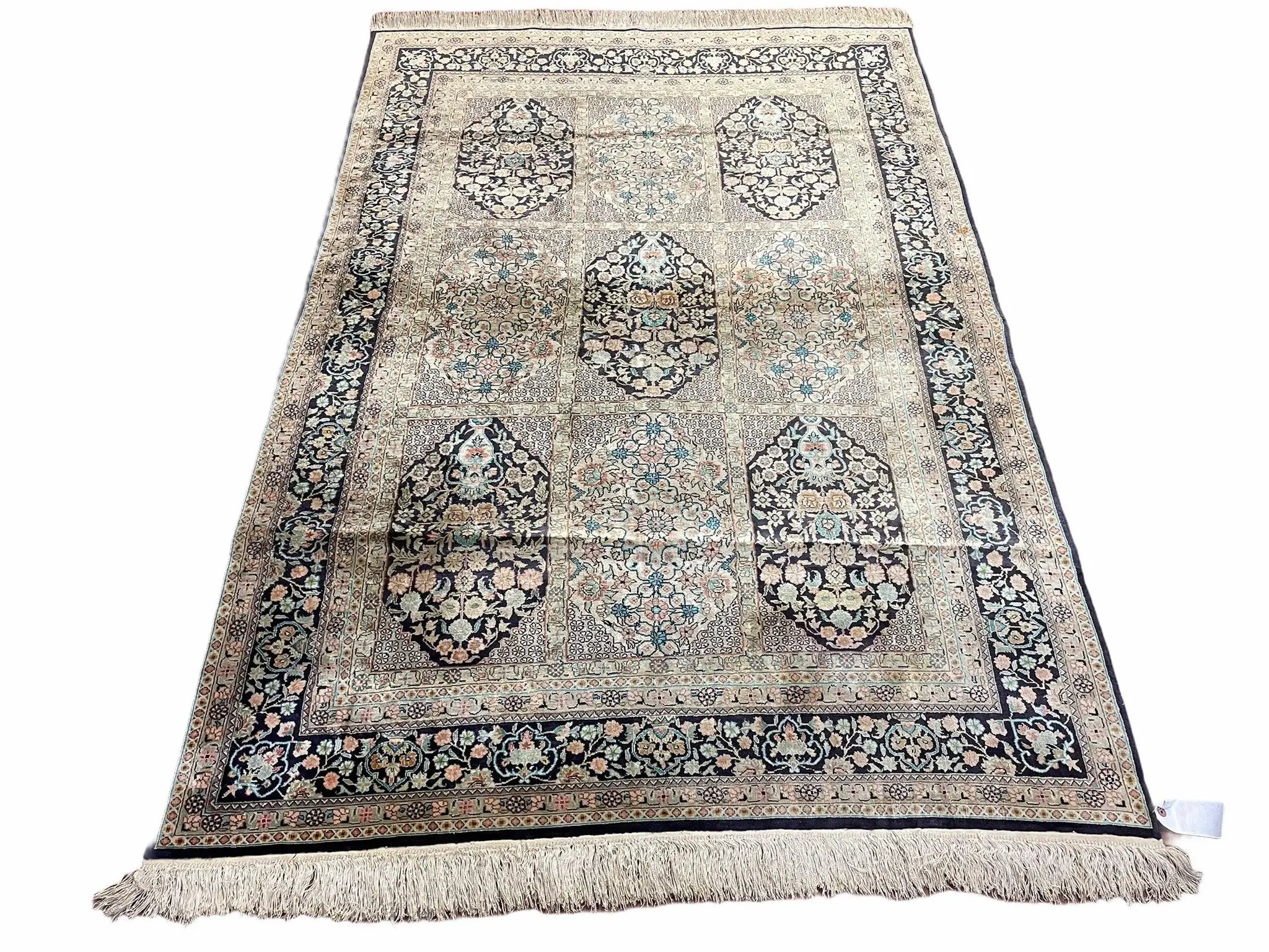 4' X 6' Vintage Fine Hand Made Turkish Oriental Silk Rug 400 KPSI Wow by Jewel Rugs