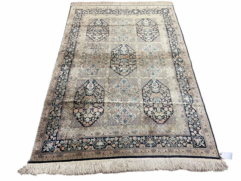 4' X 6' Vintage Fine Hand Made Turkish Oriental Silk Rug 400 KPSI Wow by Jewel Rugs