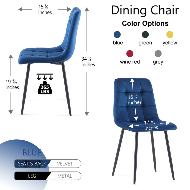 Mid-Century Modern Dining Chairs Set For Kitchen, Living Room by Unique Piece Furniture