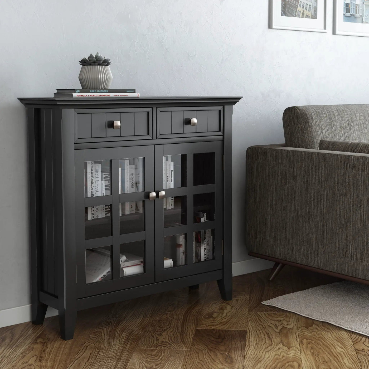 Acadian - Handcrafted Entryway Storage Cabinet by Unique Piece Furniture