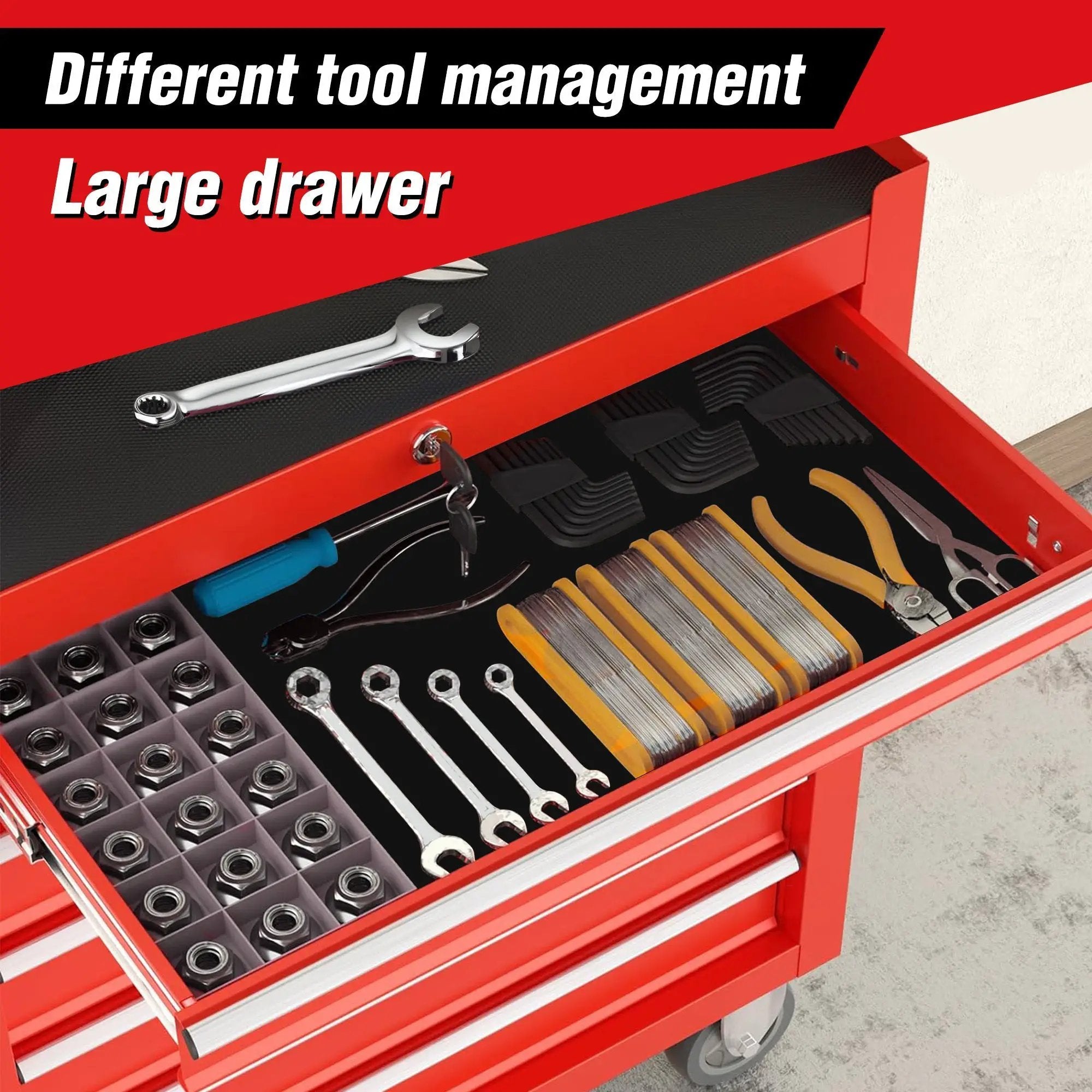 7-Drawer Rolling Tool Chest With Wheels by HouseOfZazla