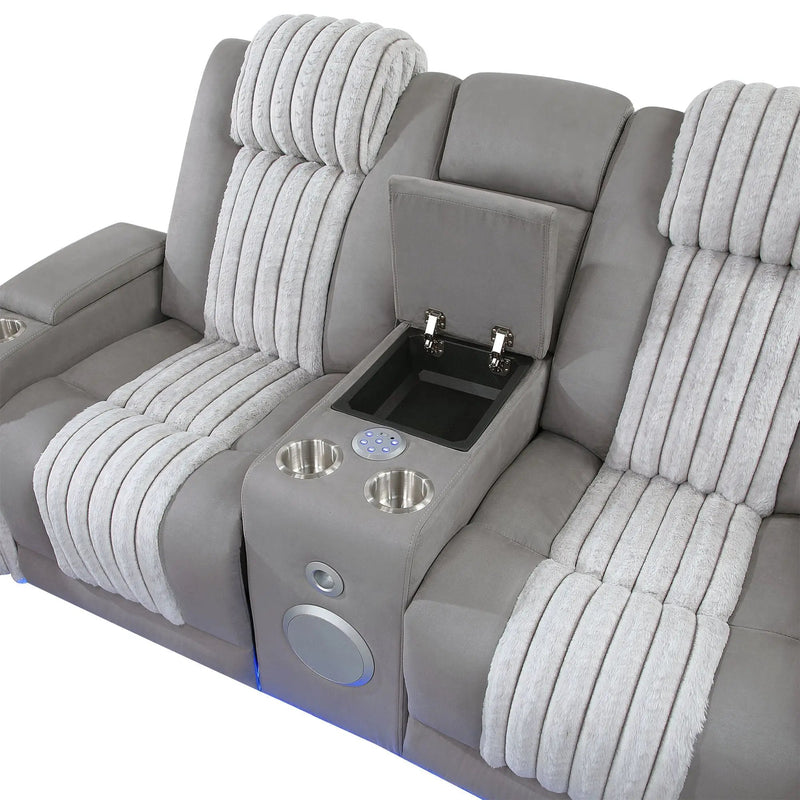 Duran - Power Reclining Set With Power Headrest by HouseOfZazla