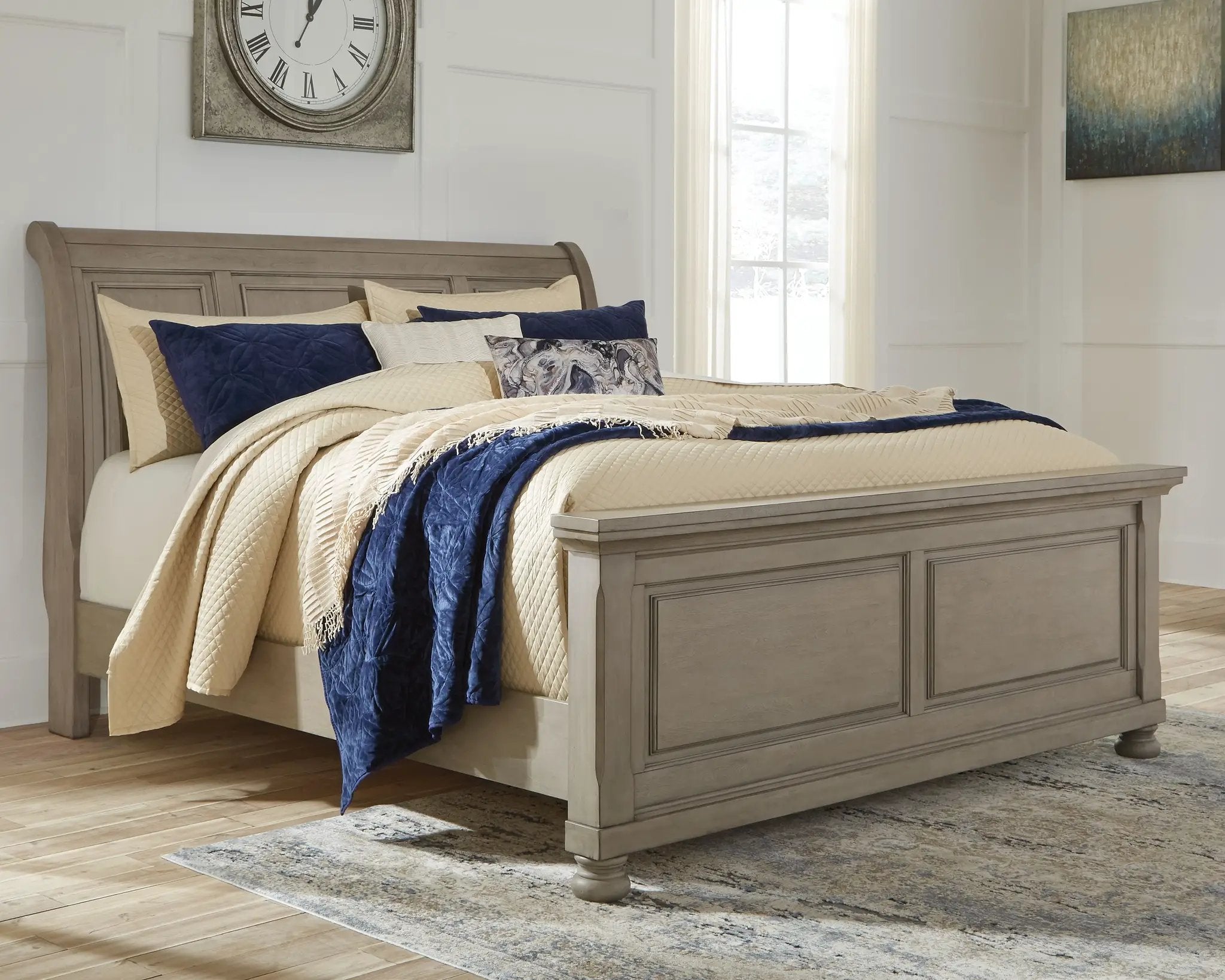 Lettner - Sleigh Bed by Unique Piece Furniture