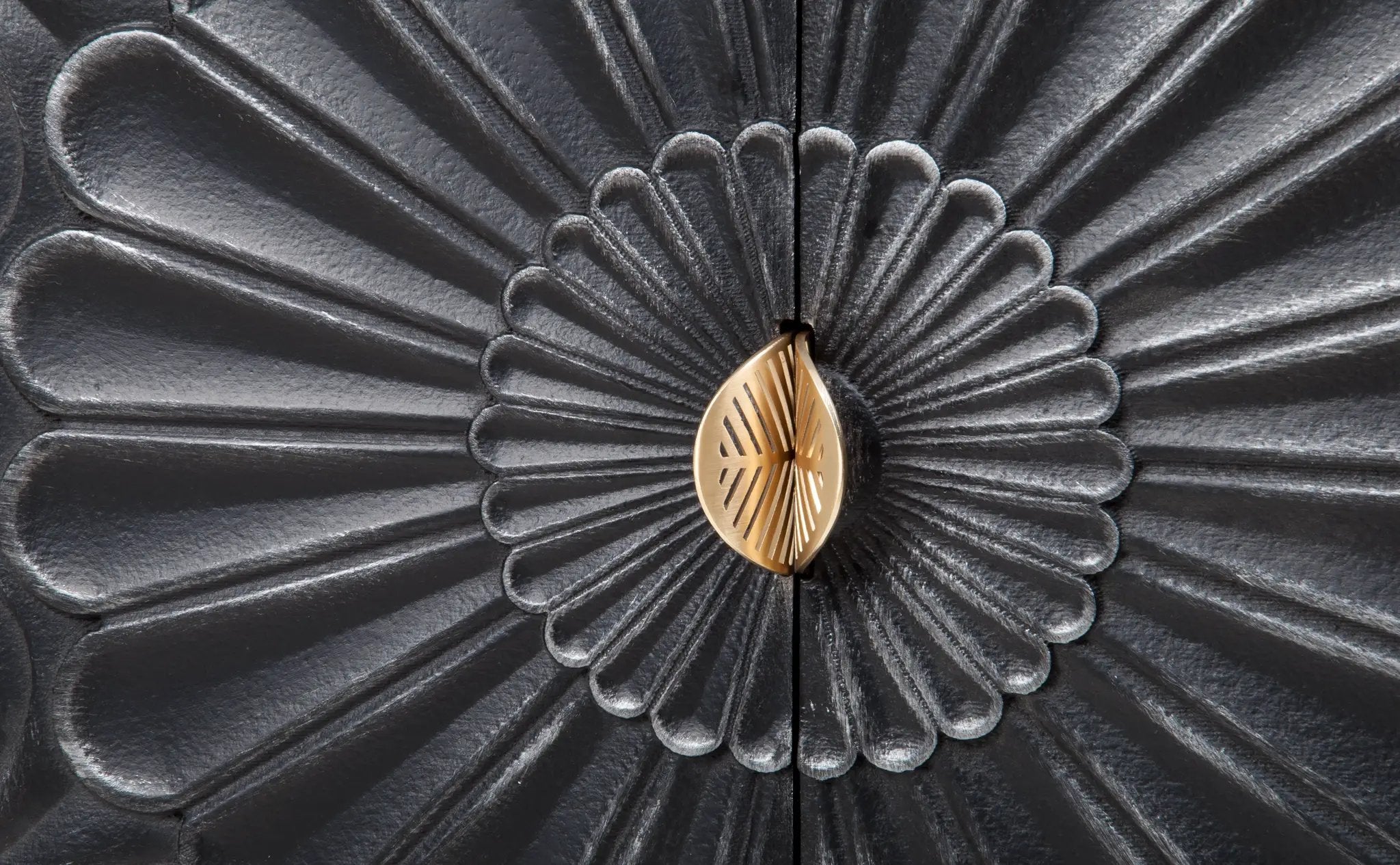 Hand-Carved Accent Cabinet by HouseOfZazla