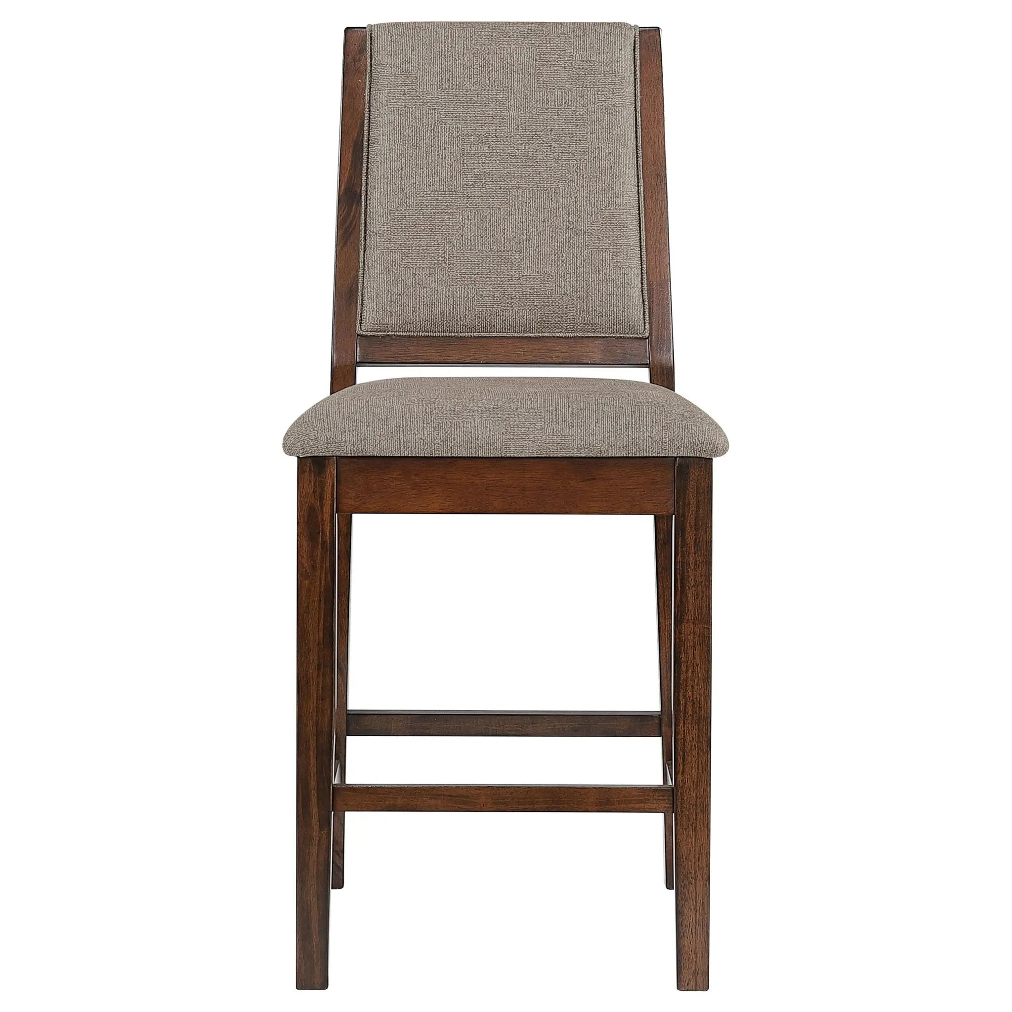 Allen - Upholstered Counter Chair (Set of 2) - Oak by HouseOfZazla