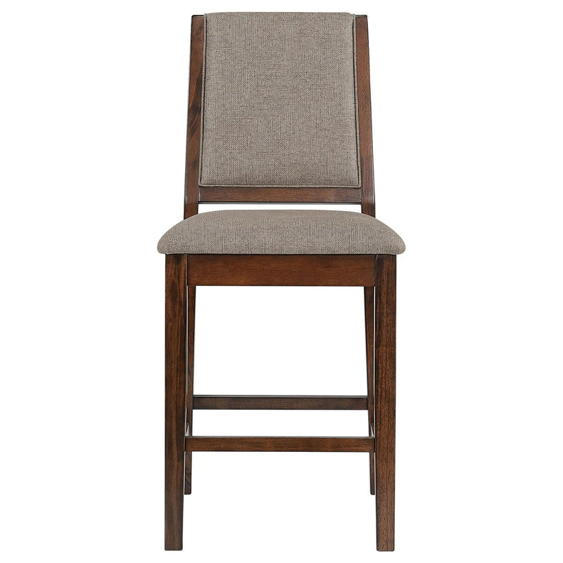Allen - Upholstered Counter Chair (Set of 2) - Oak by HouseOfZazla