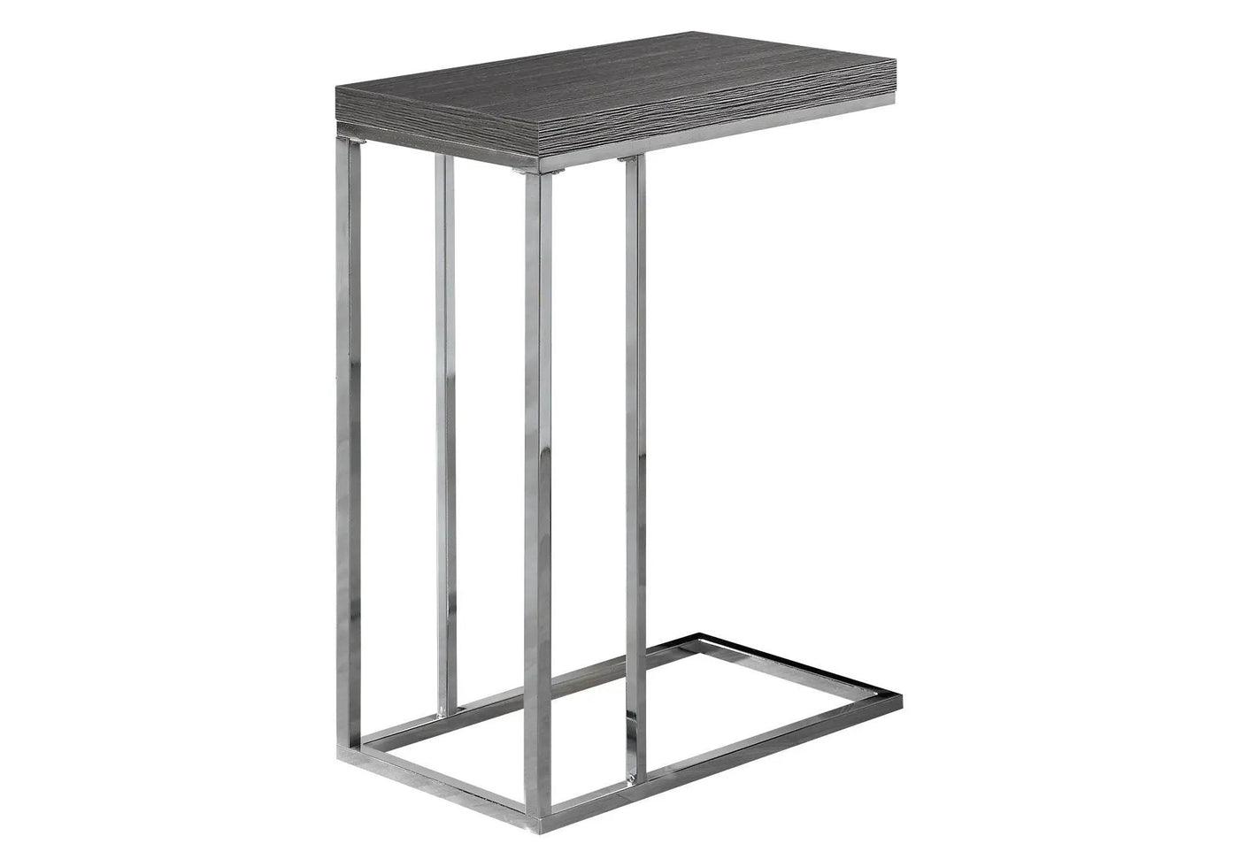 Accent Table, C - Shaped, Tempered Glass, Stylish Design Contemporary & Modern by Unique Piece Furniture