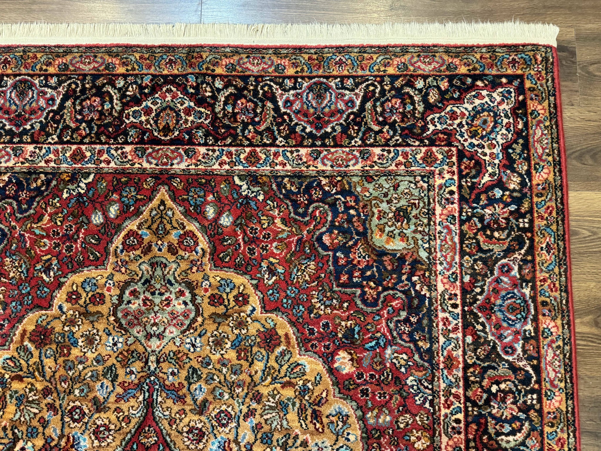 Karastan Rug 5.9 x 9 Medallion Kirman #700/718, Original 700 Series, Wool, Discontinued, Vintage by Jewel Rugs