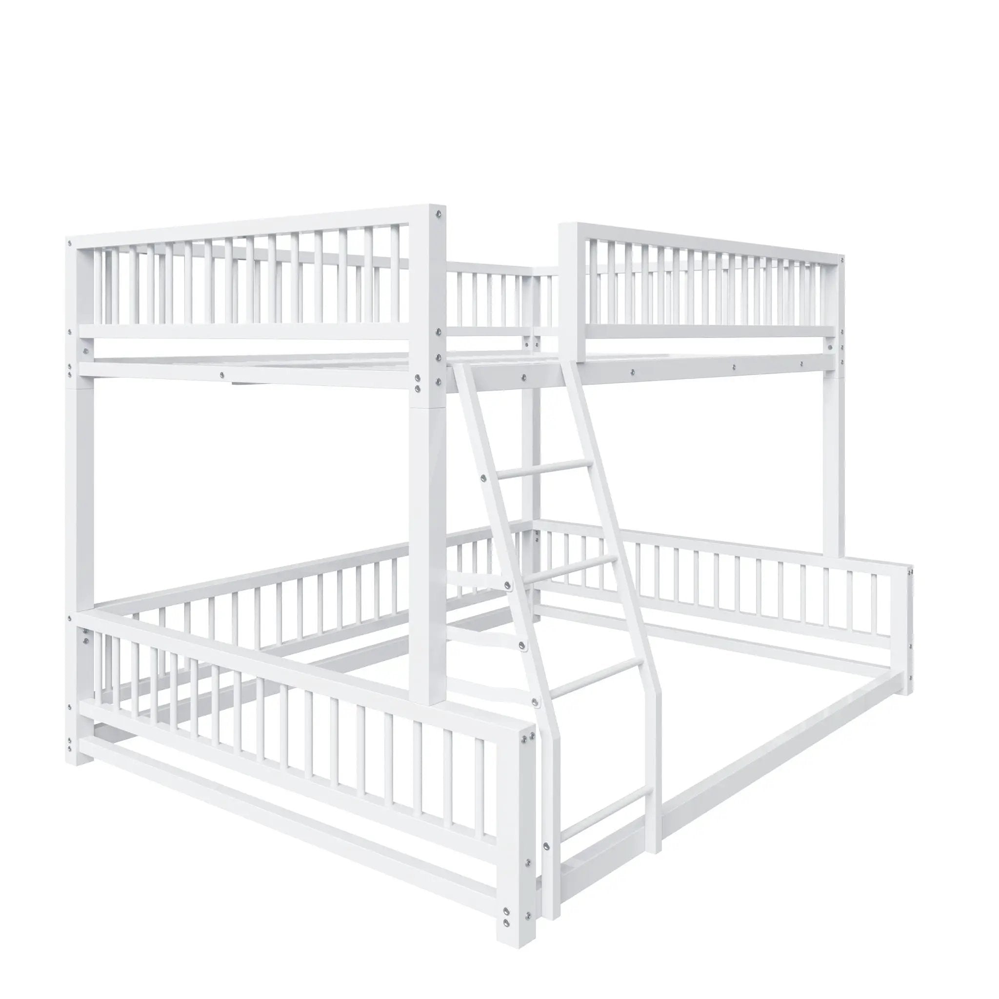 Bunk Bed With Ladder And Safety Guardrails by HouseOfZazla