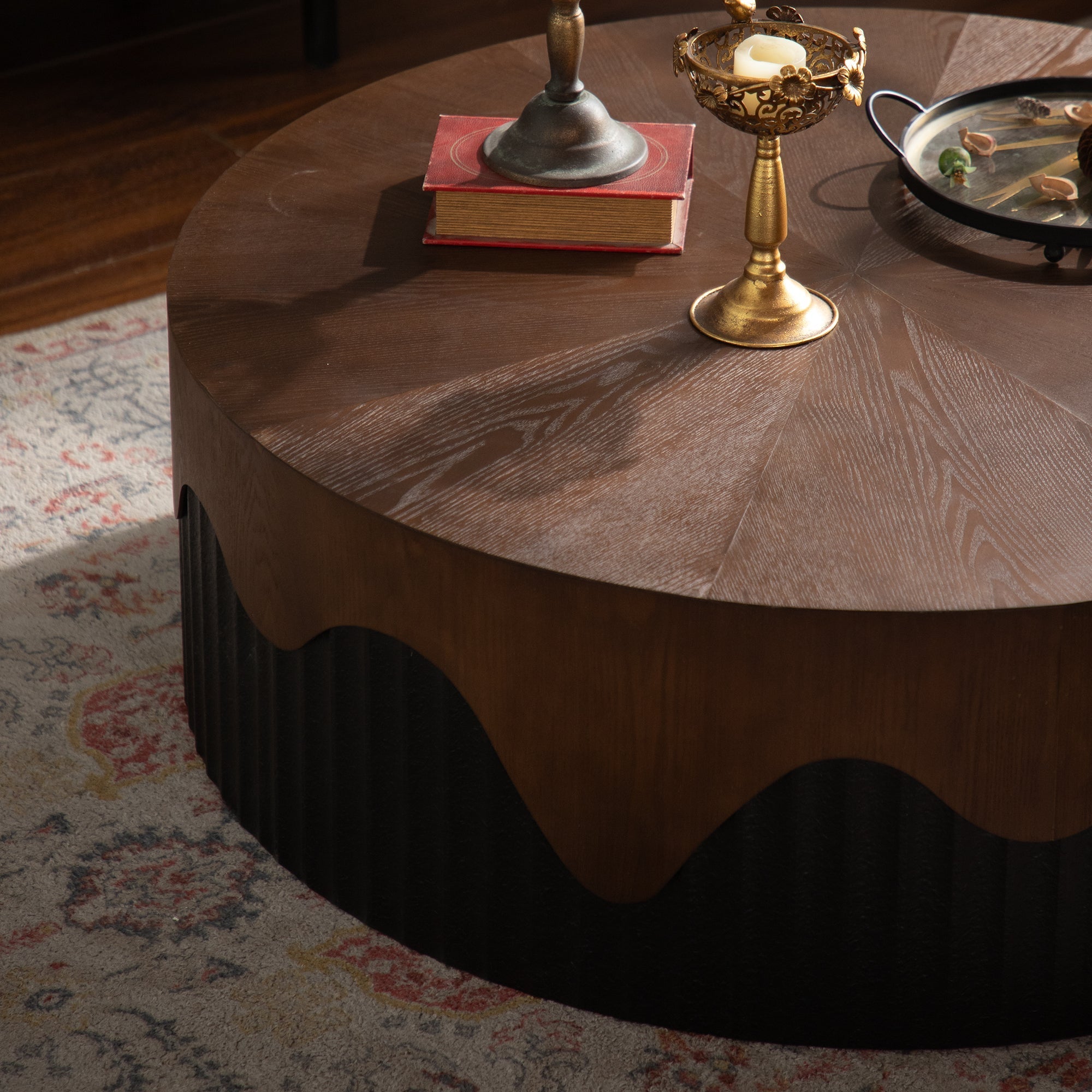 38.97' Round Coffee Table Handcrafted by HouseOfZazla