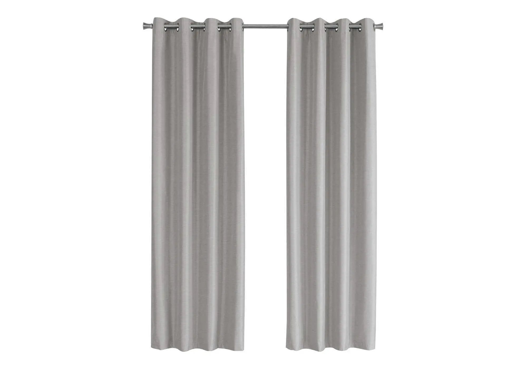 2 Pieces Set, Curtain Panel, Room Darkening, Grommet, Contemporary & Modern by Unique Piece Furniture