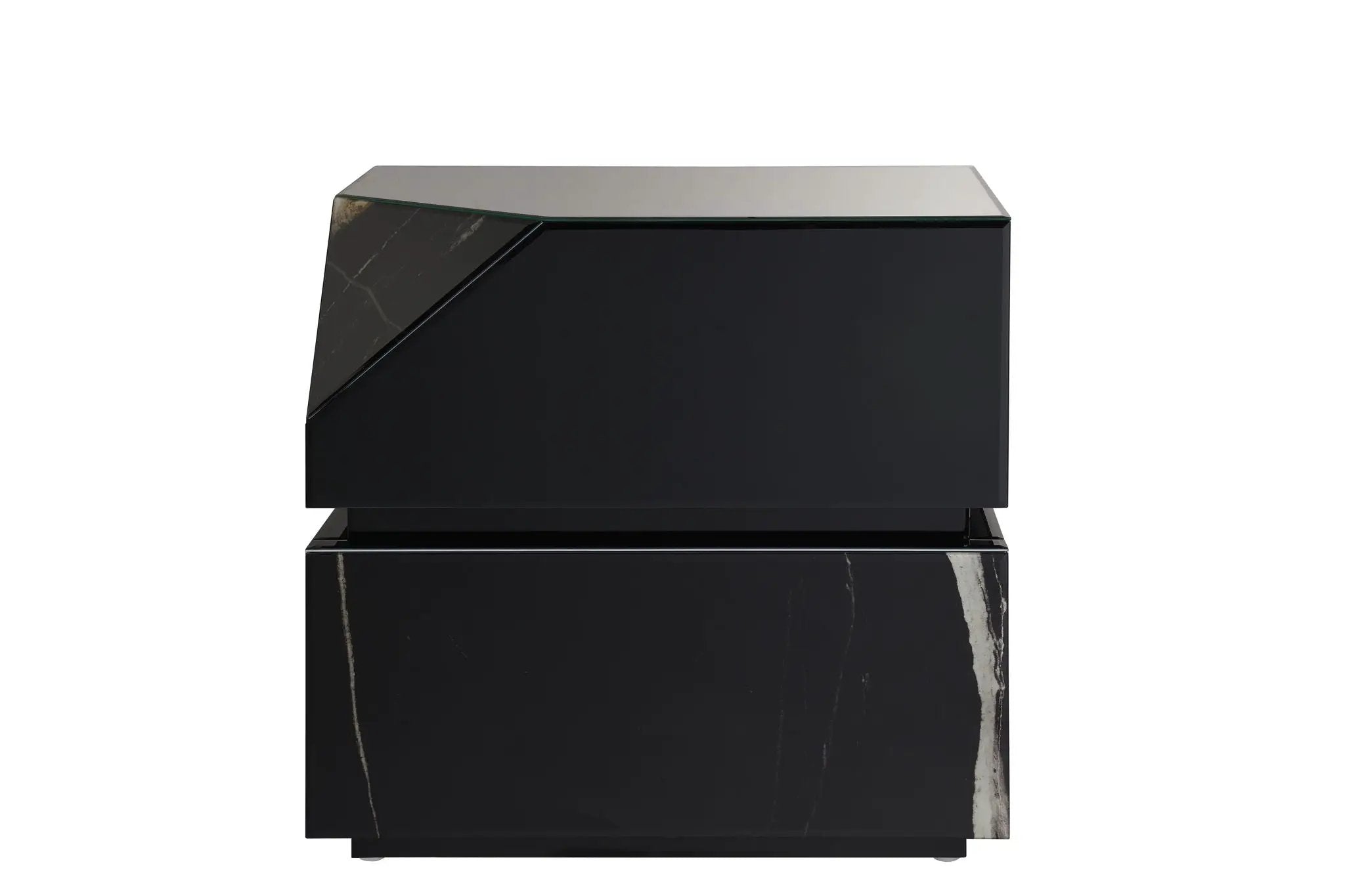 Drisana - Mirrored End Table - Black by Unique Piece Furniture