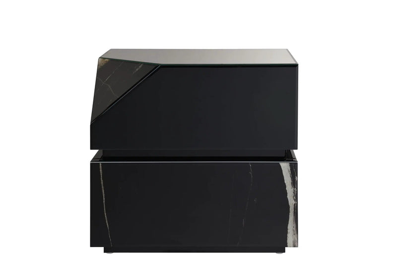 Drisana - Mirrored End Table - Black by Unique Piece Furniture