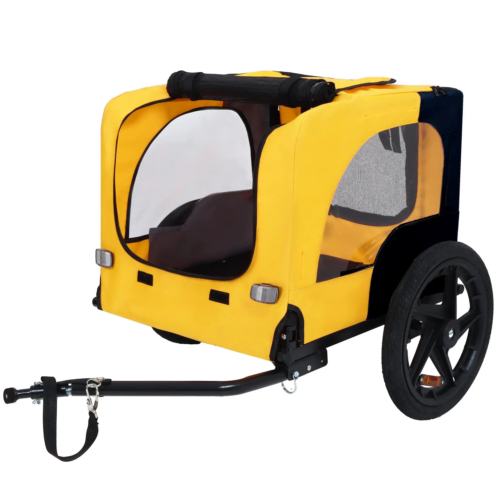 Pet Bike Trailer Dog Cart for Medium Dogs up to 66 lbs by HouseOfZazla