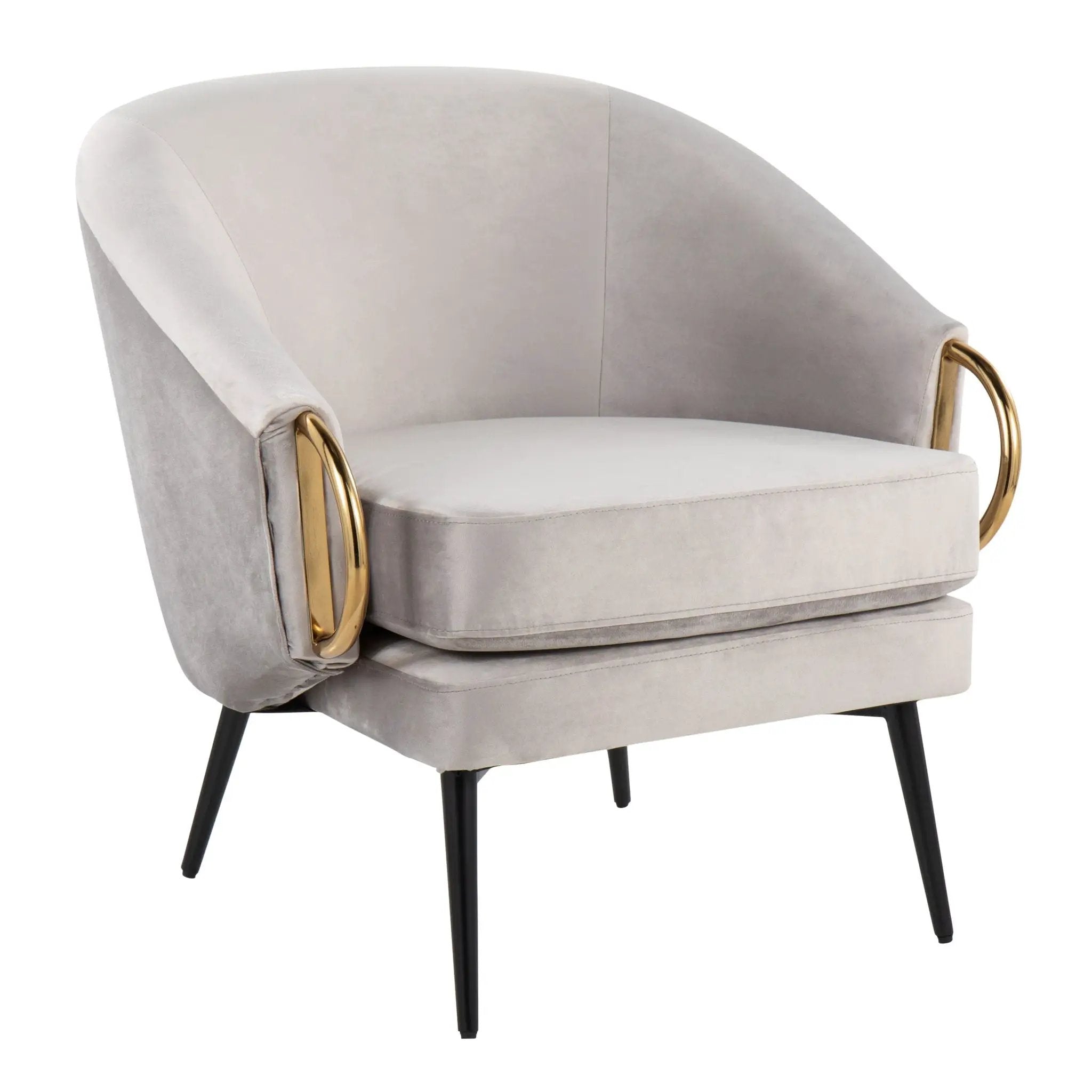 Claire - Contemporary / Glam Chair - Black / Silver by Unique Piece Furniture